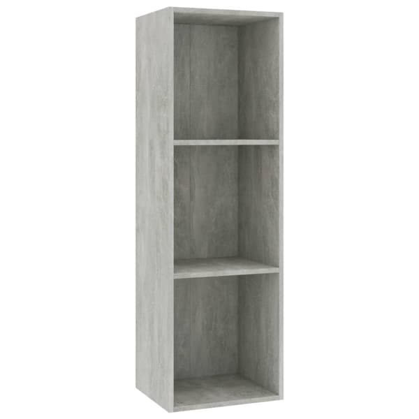 vidaXL Kirjakaappi betoninharmaa 36x30x114 cm tekninen puu -  Kirjahyllyt