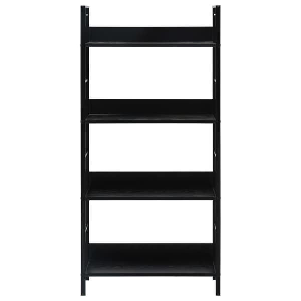 vidaXL bogreol med 4 hylder 60x27,6x124,5 cm konstrueret træ sort -  Bogskabe & reoler