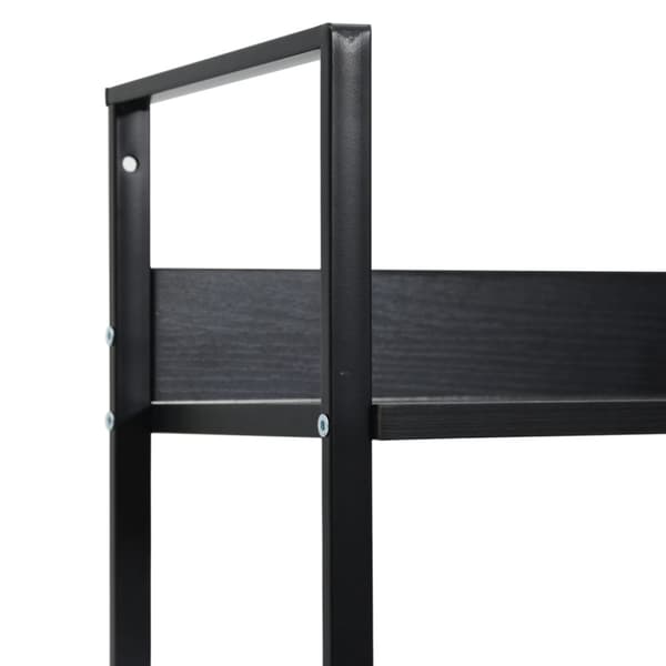 vidaXL bogreol med 4 hylder 60x27,6x124,5 cm konstrueret træ sort -  Bogskabe & reoler