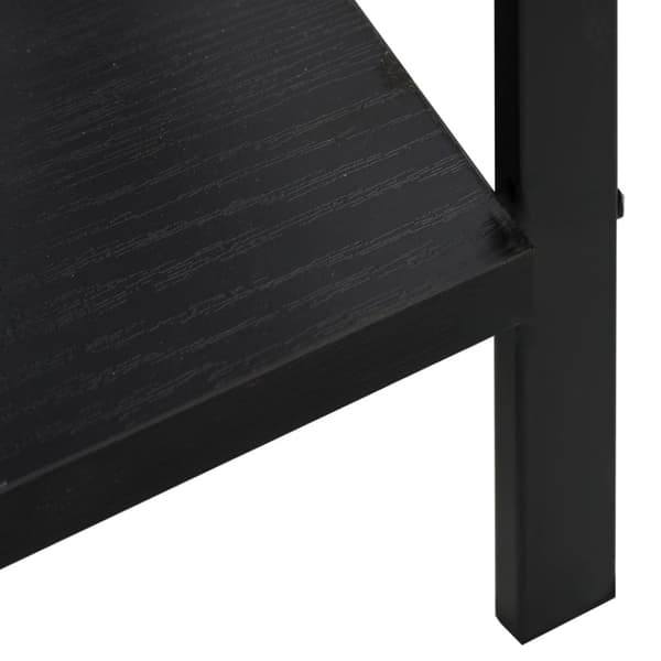 vidaXL bogreol med 4 hylder 60x27,6x124,5 cm konstrueret træ sort -  Bogskabe & reoler