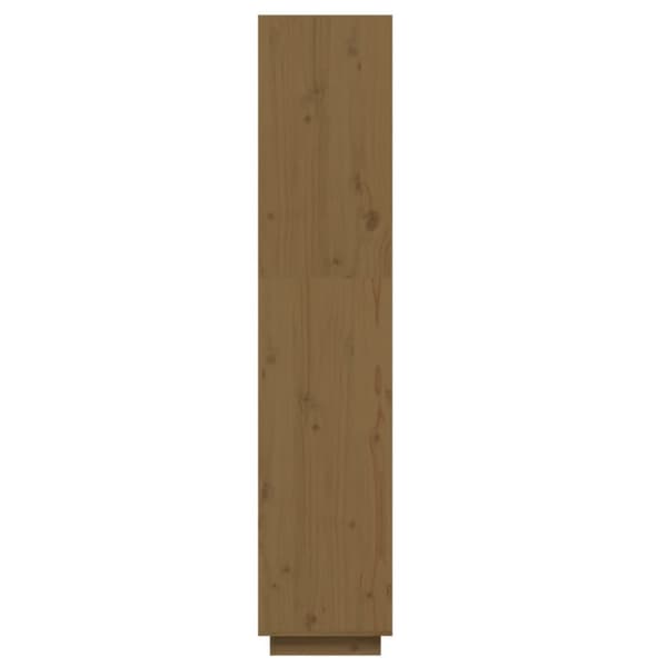 vidaXL bogreol/rumdeler 40x35x167 cm massivt fyrretræ gyldenbrun -  Bogskabe & reoler