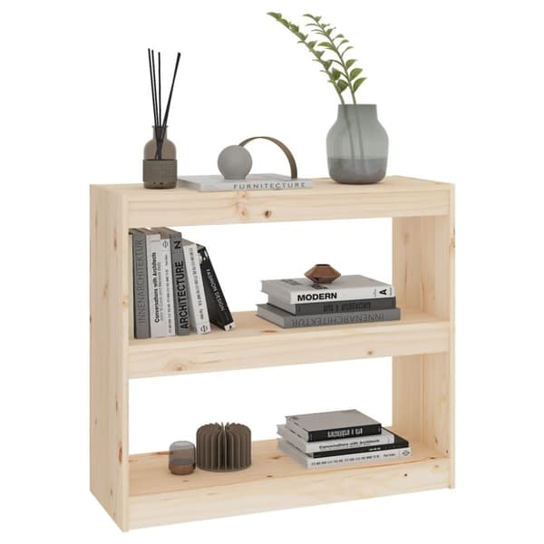 vidaXL bogreol/rumdeler 80x30x71,5 massivt fyrretræ -  Bogskabe & reoler