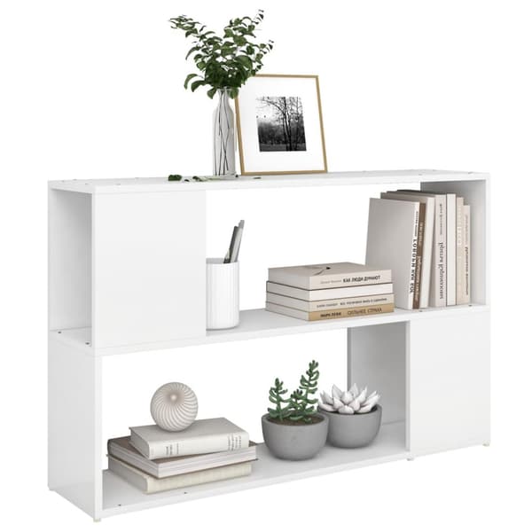 vidaXL bogreol 100x24x63 cm spånplade hvid - Bogskabe & reoler