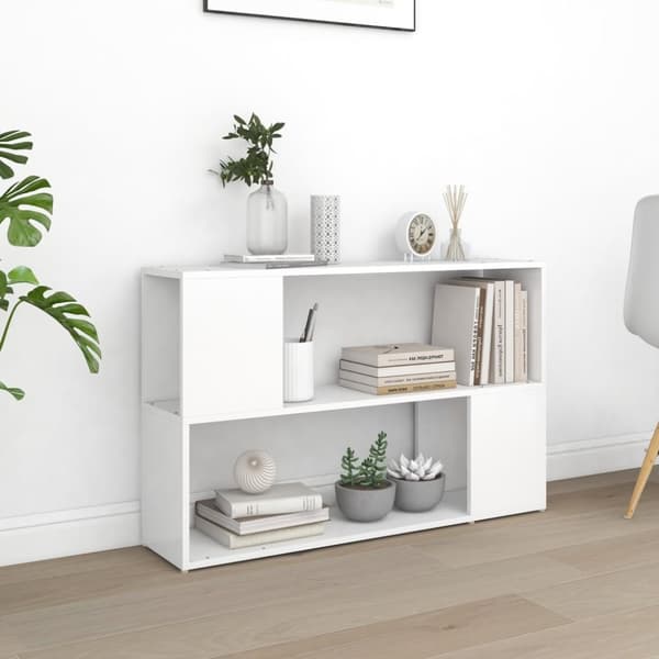 vidaXL bogreol 100x24x63 cm spånplade hvid - Bogskabe & reoler