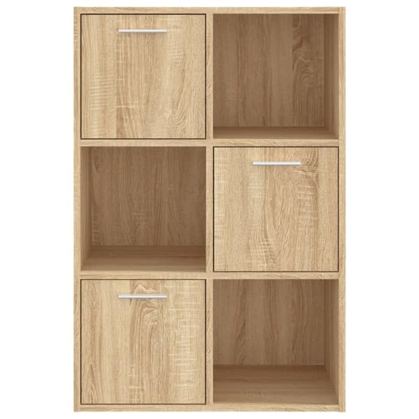 vidaXL kontorreol 60x29,5x90 cm konstrueret træ sonoma-eg -  Bogskabe & reoler