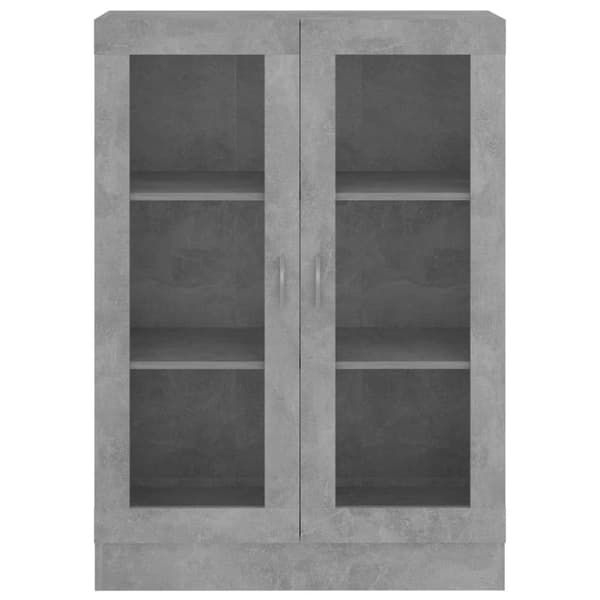 vidaXL Vitriinikaappi betoninharmaa 82,5x30,5x115 cm tekninen puu -  Kirjahyllyt