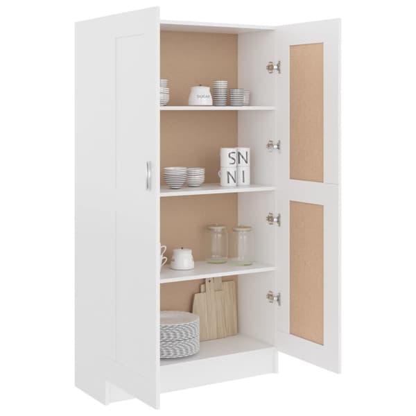 vidaXL bogskab 82,5x30,5x150 cm spånplade hvid - Bogskabe & reoler