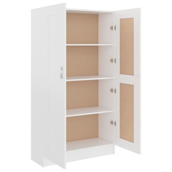 vidaXL bogskab 82,5x30,5x150 cm spånplade hvid - Bogskabe & reoler