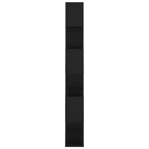 vidaXL Kirjahylly/tilanjakaja musta 80x24x186 cm tekninen puu -  Kirjahyllyt