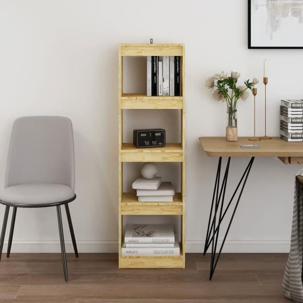 vidaXL bogreol/rumdeler 40x30x135,5 cm massivt fyrretræ - Bogskabe & reoler