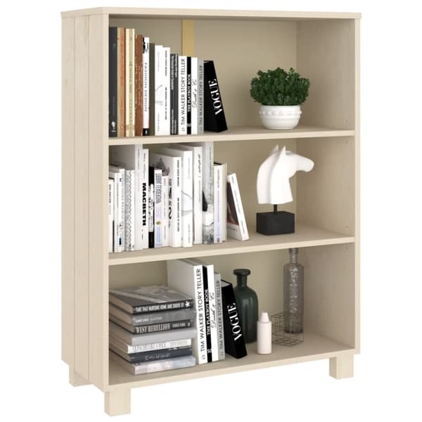 vidaXL Kirjahylly HAMAR hunajanruskea 85x35x112 cm täysi mänty -  Kirjahyllyt