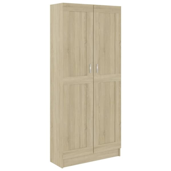 vidaXL bogskab 82,5x30,5x185,5 cm spånplade sonoma-eg - Bogskabe & reoler
