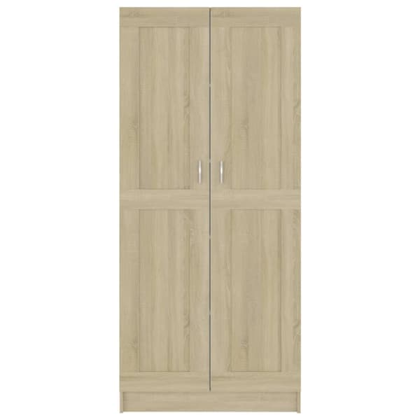 vidaXL bogskab 82,5x30,5x185,5 cm spånplade sonoma-eg - Bogskabe & reoler
