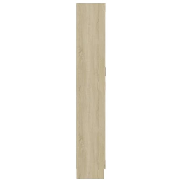 vidaXL bogskab 82,5x30,5x185,5 cm spånplade sonoma-eg - Bogskabe & reoler