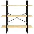 Pikkukuva 6 / 10: vidaXL 3-tasoinen kirjahylly 100x30x105 cm täysi mänty -  Kirjahyllyt