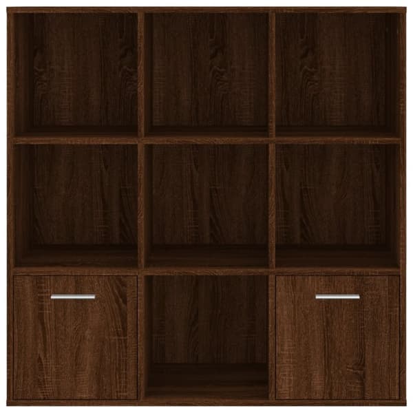 vidaXL bogreol 98x30x98 cm brun egetræsfarve - Bogskabe & reoler