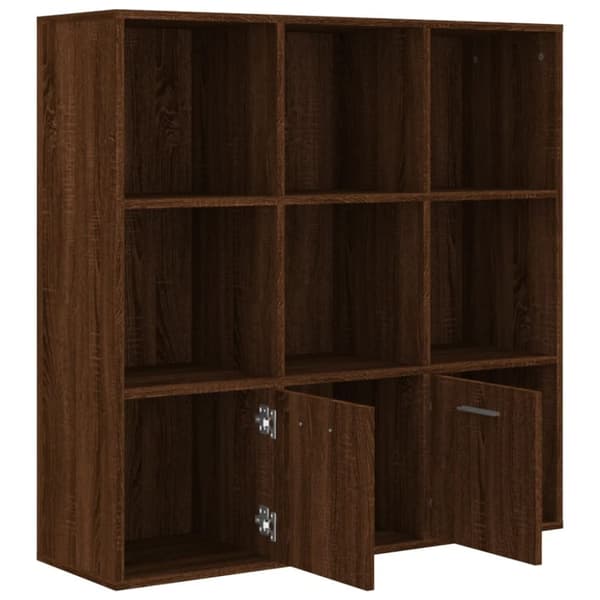 vidaXL bogreol 98x30x98 cm brun egetræsfarve - Bogskabe & reoler