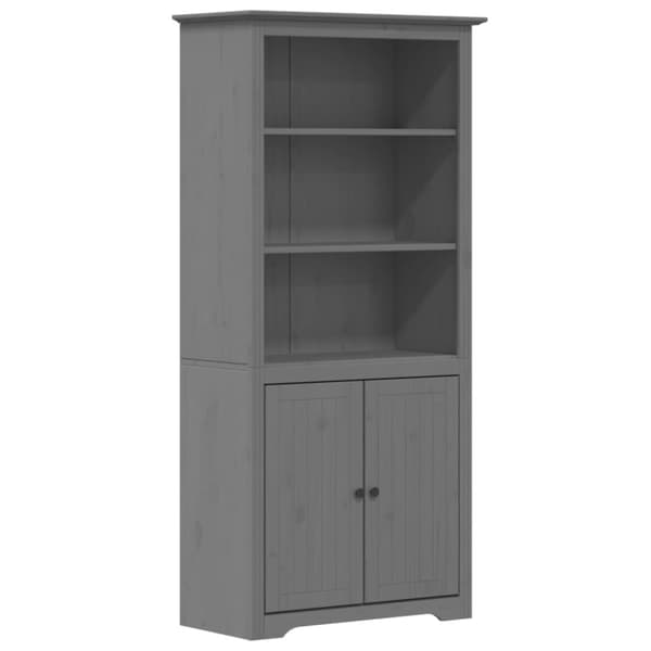 vidaXL bogreol BODO 80x40x172 cm massivt fyrretræ grå - Bogskabe & reoler