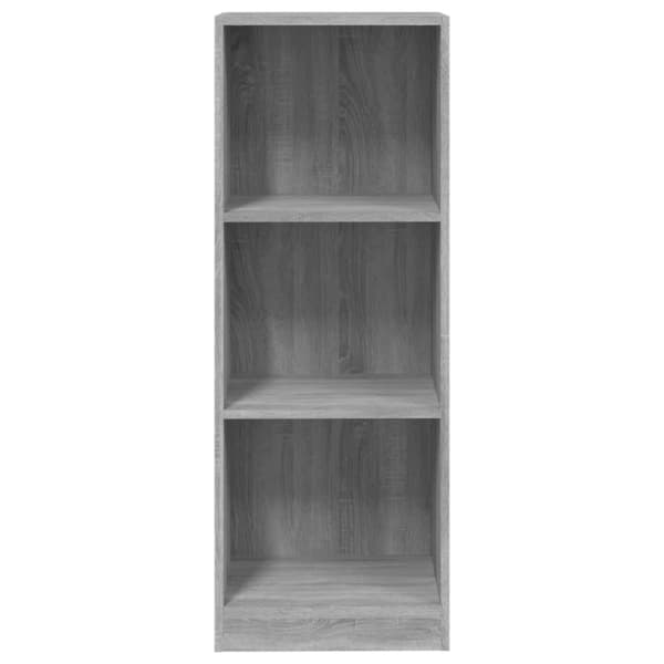 vidaXL 3-tasoinen Kirjahylly harmaa Sonoma 40x24x109 cm tekninen puu - Kirjahyllyt