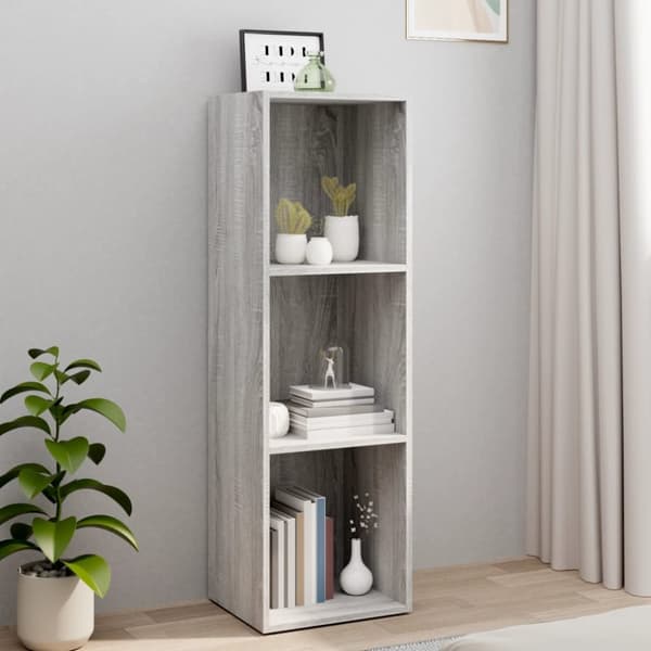 vidaXL bogreol/tv-bord 36x30x114 cm konstrueret træ grå sonoma-eg -  Bogskabe & reoler