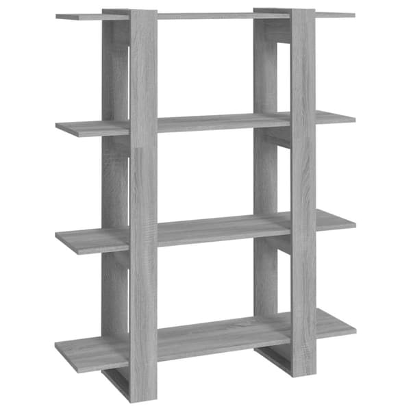 vidaXL bogreol/rumdeler 100x30x123,5 cm grå sonoma-eg -  Bogskabe & reoler