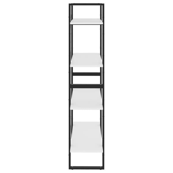 vidaXL bogreol med 4 hylder 80x30x140 cm spånplade hvid -  Bogskabe & reoler