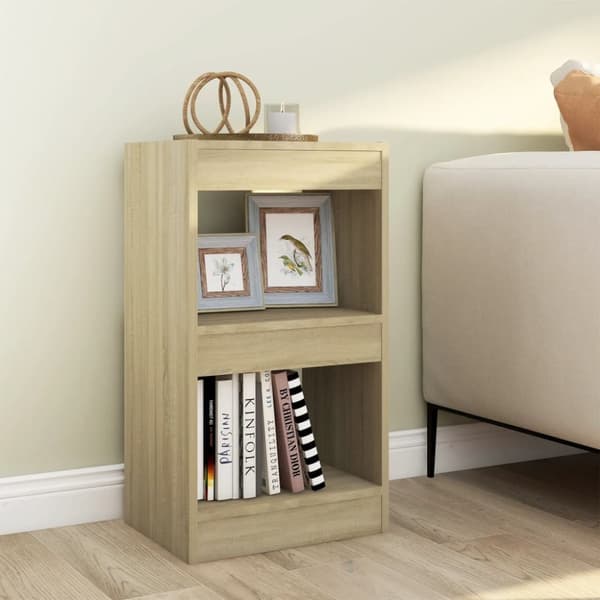 vidaXL bogreol/rumdeler 40x30x72 cm sonoma-eg -  Bogskabe & reoler