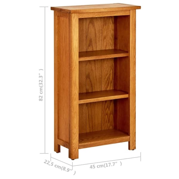 vidaXL Bokhylla 45x22,5x82 cm massivt akaciaträ - Bokhyllor & fristående hyllor