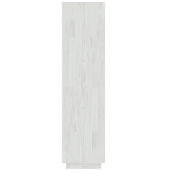 vidaXL bogreol/rumdeler 60x35x135 cm massivt fyrretræ hvid -  Bogskabe & reoler