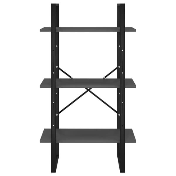 vidaXL Förvaringshylla grå 60x30x105 cm spånskiva -  Bokhyllor & fristående hyllor