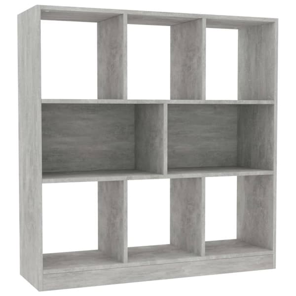 vidaXL bogreol 97,5x29,5x100 cm konstrueret træ betongrå - Bogskabe & reoler