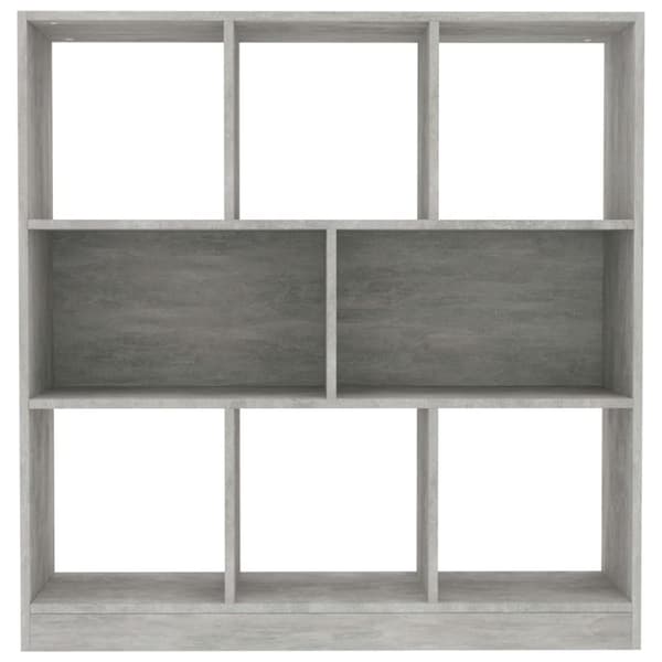 vidaXL bogreol 97,5x29,5x100 cm konstrueret træ betongrå - Bogskabe & reoler