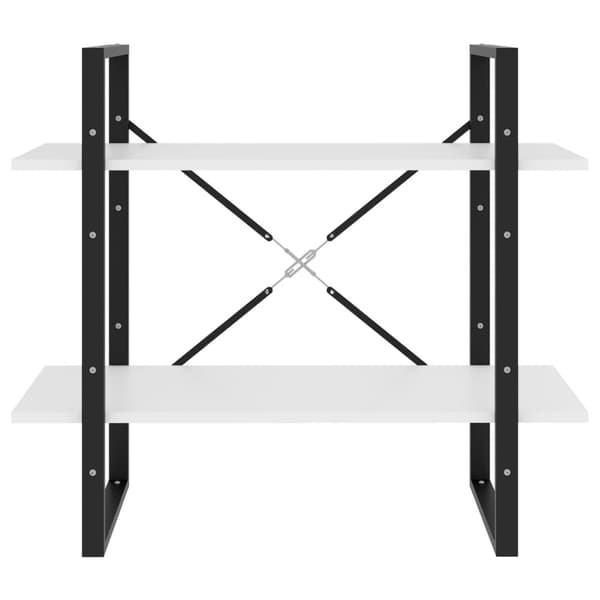 vidaXL 2-tasoinen kirjahylly valkoinen 80x30x70 cm tekninen puu -  Kirjahyllyt