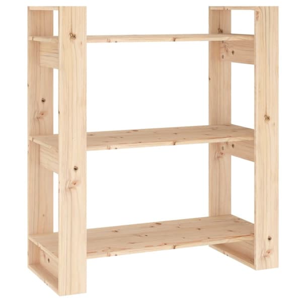 vidaXL bogreol/rumdeler 80x35x91 cm massivt fyrretræ - Bogskabe & reoler