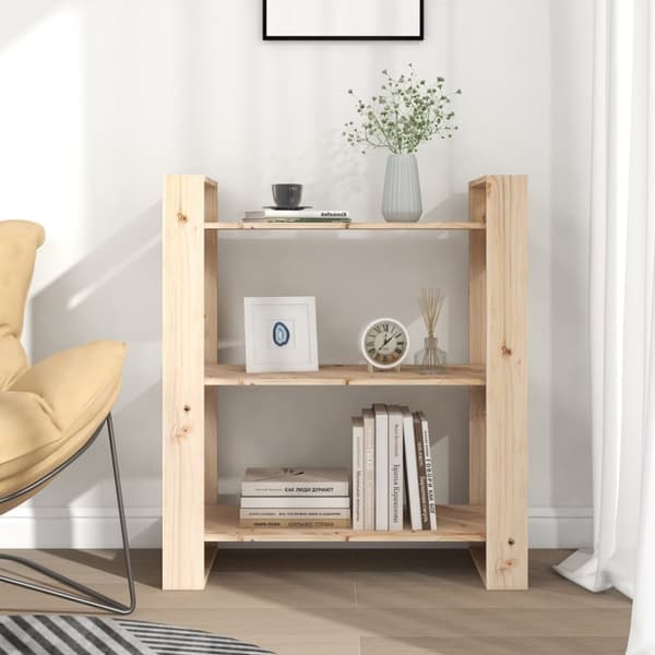 vidaXL bogreol/rumdeler 80x35x91 cm massivt fyrretræ - Bogskabe & reoler