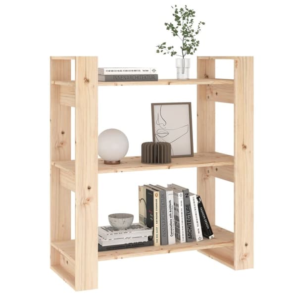 vidaXL bogreol/rumdeler 80x35x91 cm massivt fyrretræ - Bogskabe & reoler