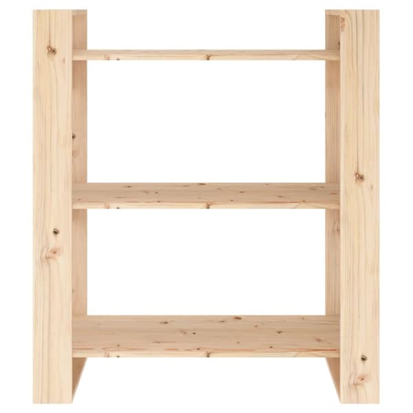 vidaXL bogreol/rumdeler 80x35x91 cm massivt fyrretræ - Bogskabe & reoler