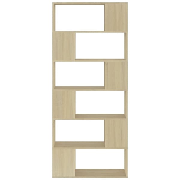 vidaXL bogreol/rumdeler 80x24x186 cm spånplade sonoma-eg -  Bogskabe & reoler