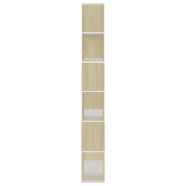 vidaXL bogreol/rumdeler 80x24x186 cm spånplade sonoma-eg -  Bogskabe & reoler