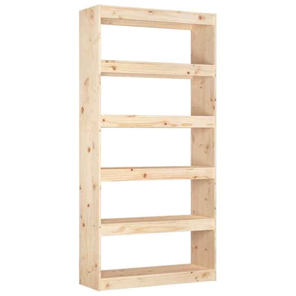 vidaXL bogreol/rumdeler 80x30x167,4 cm massivt fyrretræ - Bogskabe & reoler