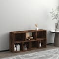 Miniatyrbild 4 av 11: vidaXL Bokhylla rökfärgad ek 50x25x106 cm -  Bokhyllor & fristående hyllor