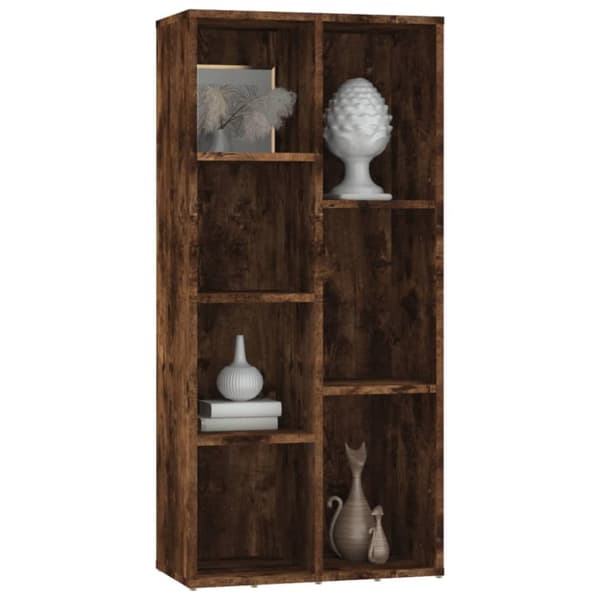 vidaXL Bokhylla rökfärgad ek 50x25x106 cm - Bokhyllor & fristående hyllor