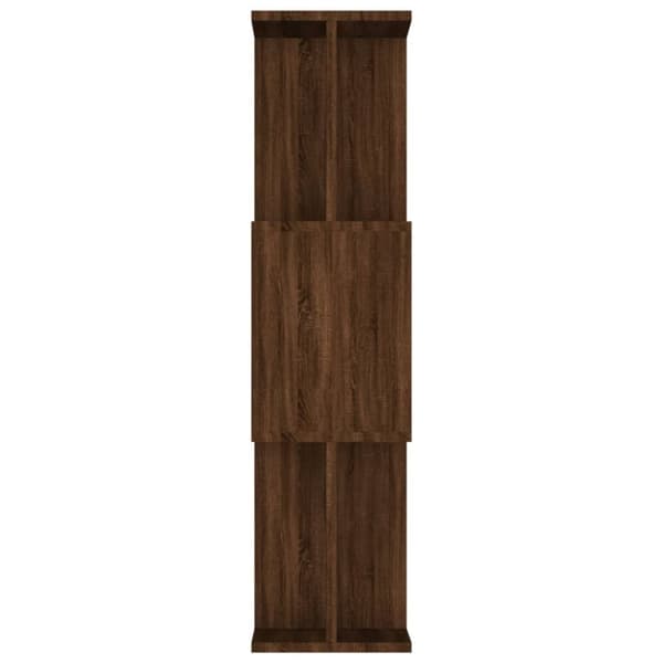 vidaXL bogreol/rumdeler 80x24x96 cm konstrueret træ brun eg - Bogskabe & reoler