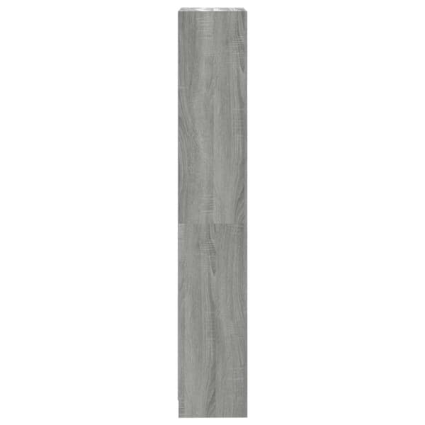 vidaXL bogreol m. 4 hylder 40x24x143 cm konstrueret træ grå sonoma-eg -  Bogskabe & reoler