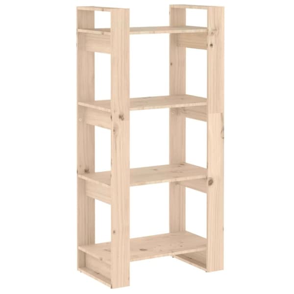 vidaXL bogreol/rumdeler 60x35x125 cm massivt træ -  Bogskabe & reoler