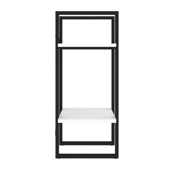 vidaXL bogreol med 2 hylder 40x30x70 cm konstrueret træ hvid - Bogskabe & reoler