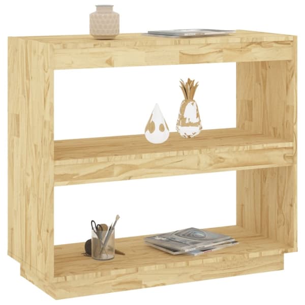 vidaXL bogreol 80x35x71 cm massivt fyrretræ - Bogskabe & reoler