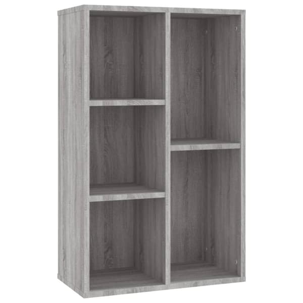 vidaXL bogreol/skænk 50x25x80 cm konstrueret træ grå sonoma-eg -  Bogskabe & reoler