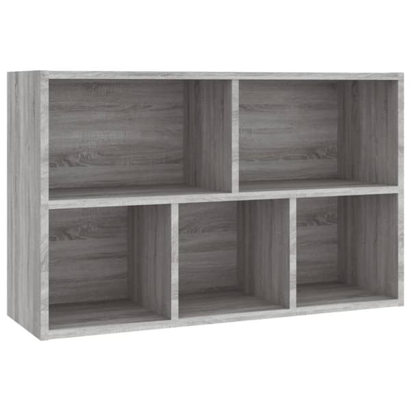 vidaXL bogreol/skænk 50x25x80 cm konstrueret træ grå sonoma-eg -  Bogskabe & reoler