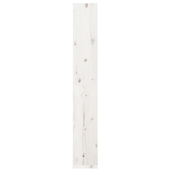 vidaXL bogreol/rumdeler 60x30x199,5cm massivt fyrretræ hvid - Bogskabe & reoler